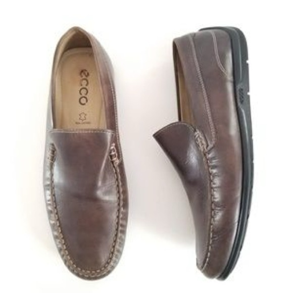 Ecco Other - Ecco brown leather loafers men’s size 43 US size 9 / 9.5